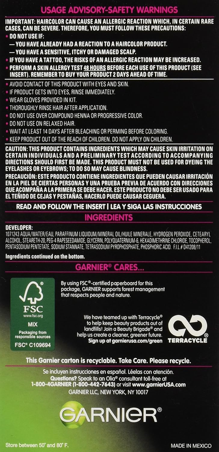 Garnier Olia Ammonia-Free Brilliant Color Oil-Rich Permanent Hair Color, 9.3 Light Golden Blonde (1 Kit) Blonde Hair Dye - Hatke