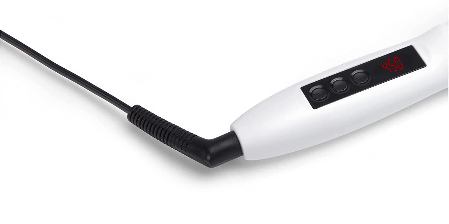 InStyler Straight Up Ceramic Straightening Brush - Detangling Hair Brush Straightener with Powerful Ceramic Heated Plates for Smooth, Frizz-Free Hair - For Thick, Curly & Wavy Hair Types - Hatke